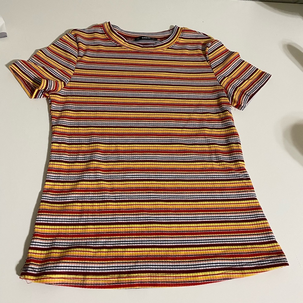 Footed striped shirt